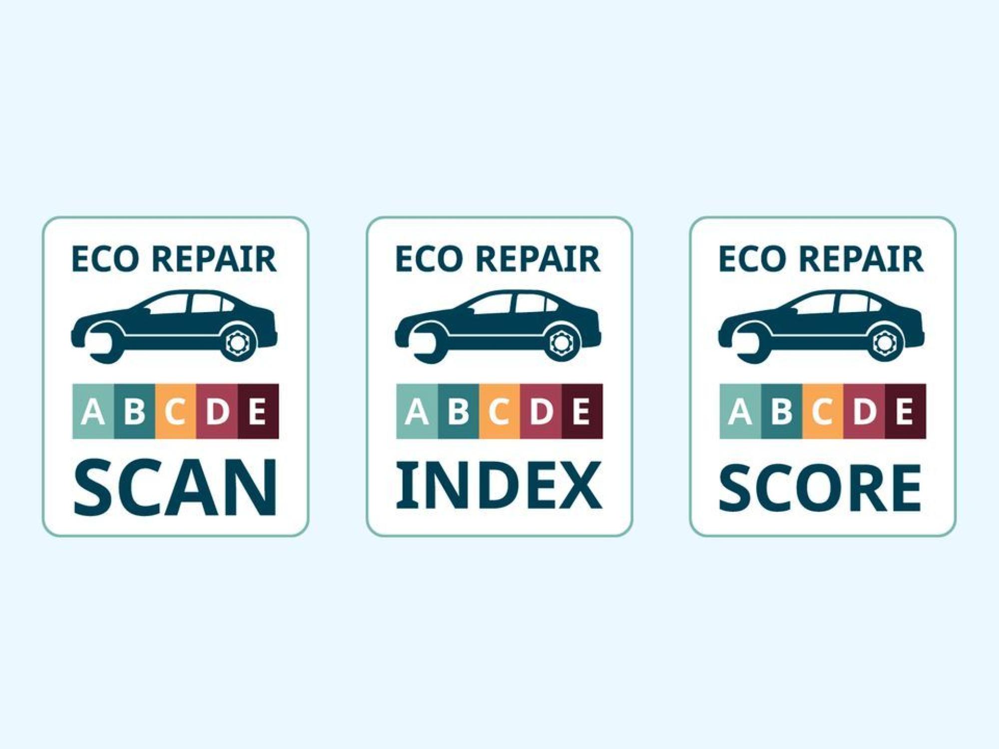 ecorepair badges for scan, index & score
